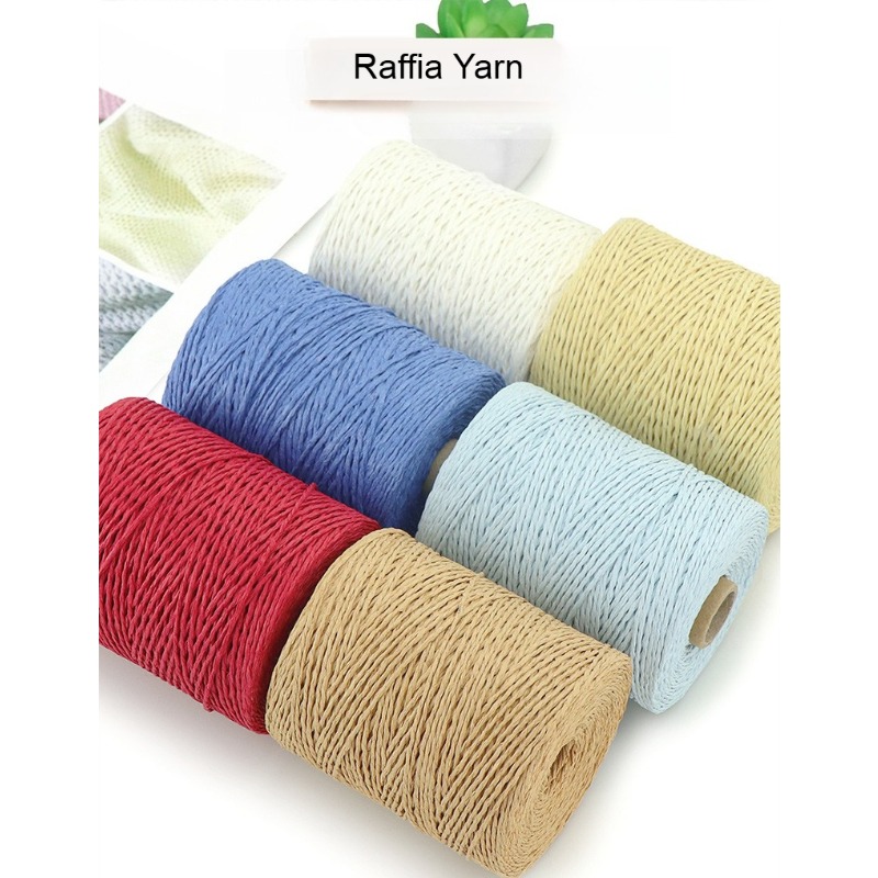Crochet Bag Raffia - 150g Effen 2-draads Raffia Garen voor