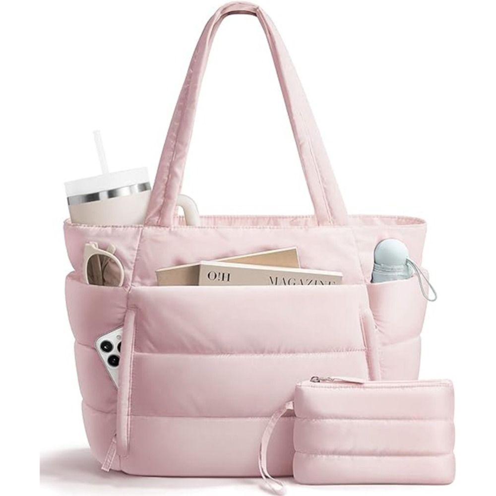 Tote Bag Beach - Ruime Puffer Tote Bag voor dames,