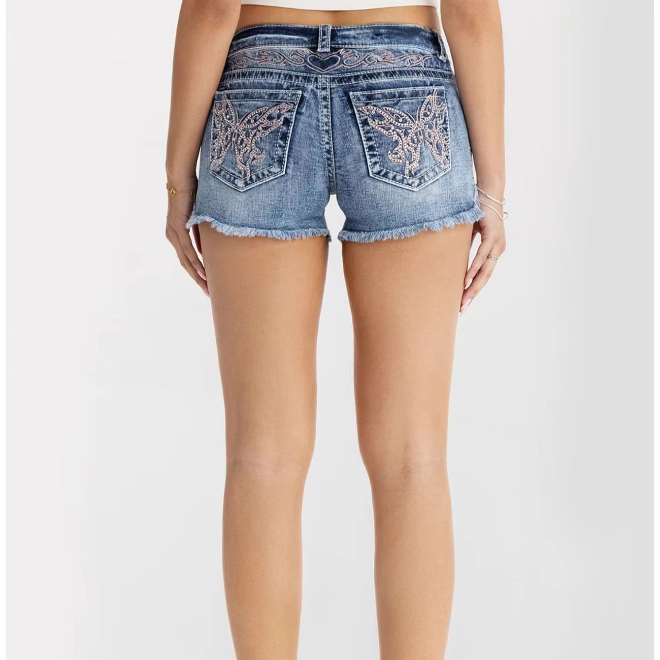 Dameskleding Vlinder Strass De - Shorts Denim Frayed recensie en prijs