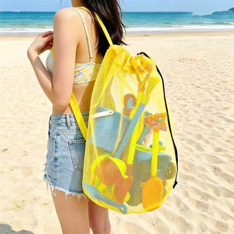 Draagbare mesh-strandopbergtas - Tote Bag Beach recensie en prijs