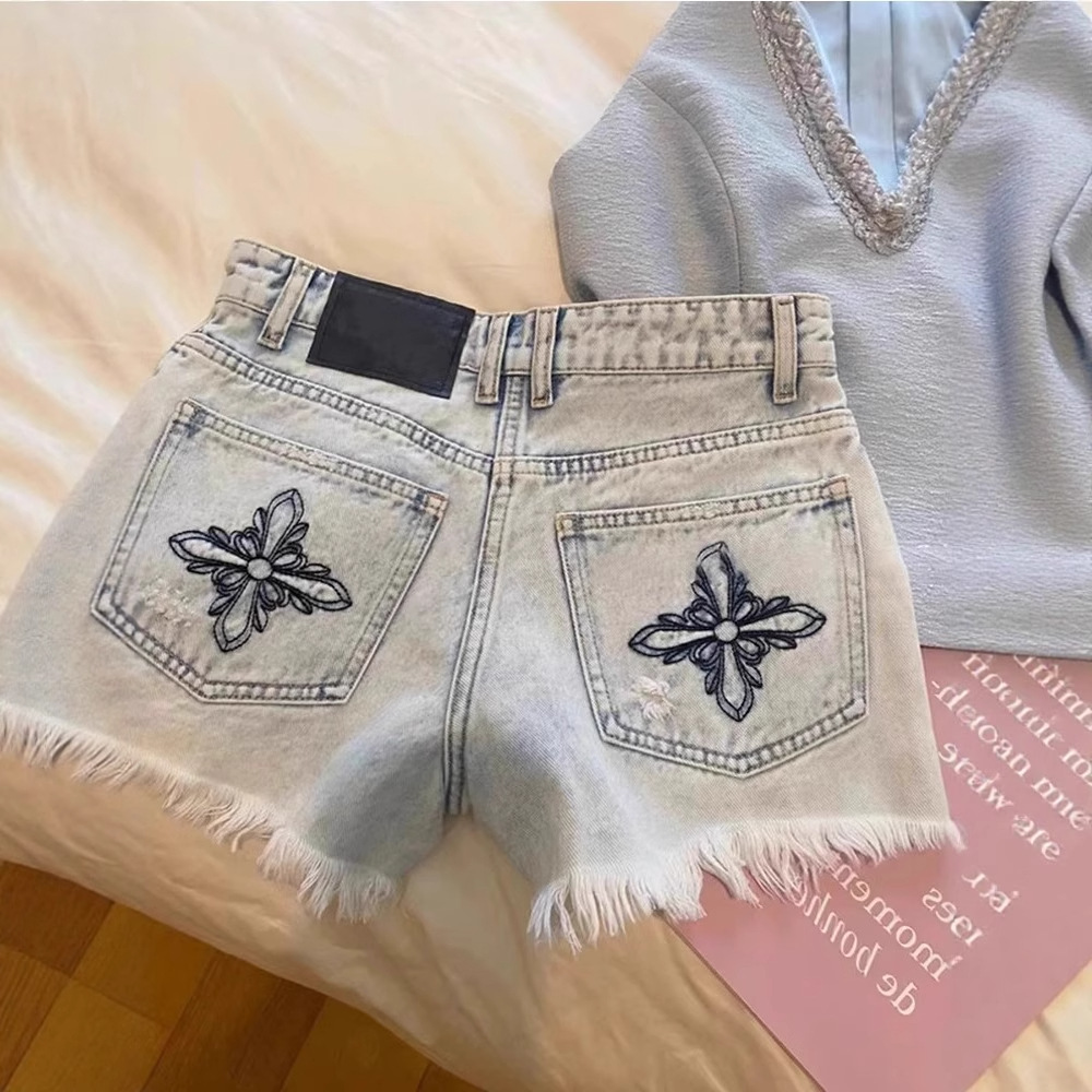 2026 Zomer Vintage Gewassen Bo - Shorts Denim Frayed recensie en prijs